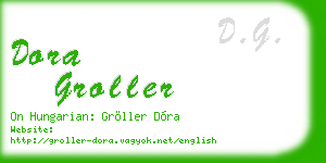 dora groller business card