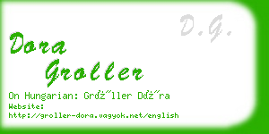 dora groller business card